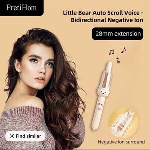 Little Bear Auto Scroll Hair Curler - White
